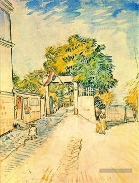  Gogh Peintre - Entrée du Moulin de la Galette Vincent van Gogh